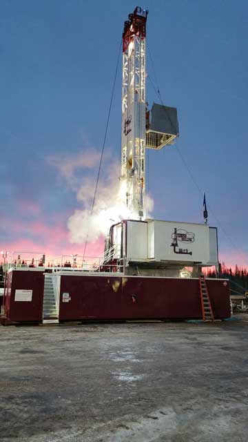 Rig 9's 130,000 dan capacity - durable efficiency with an experienced drilling team 